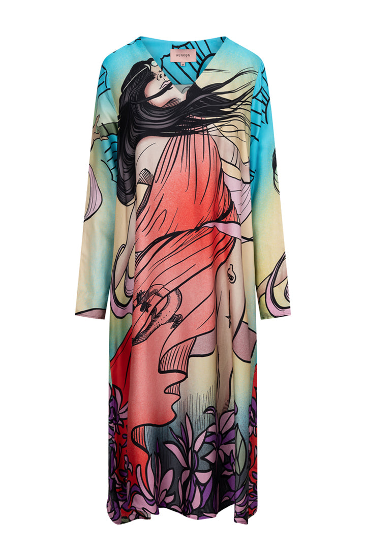 HUNKØN Stevie Dress Dresses The Witch Art Print