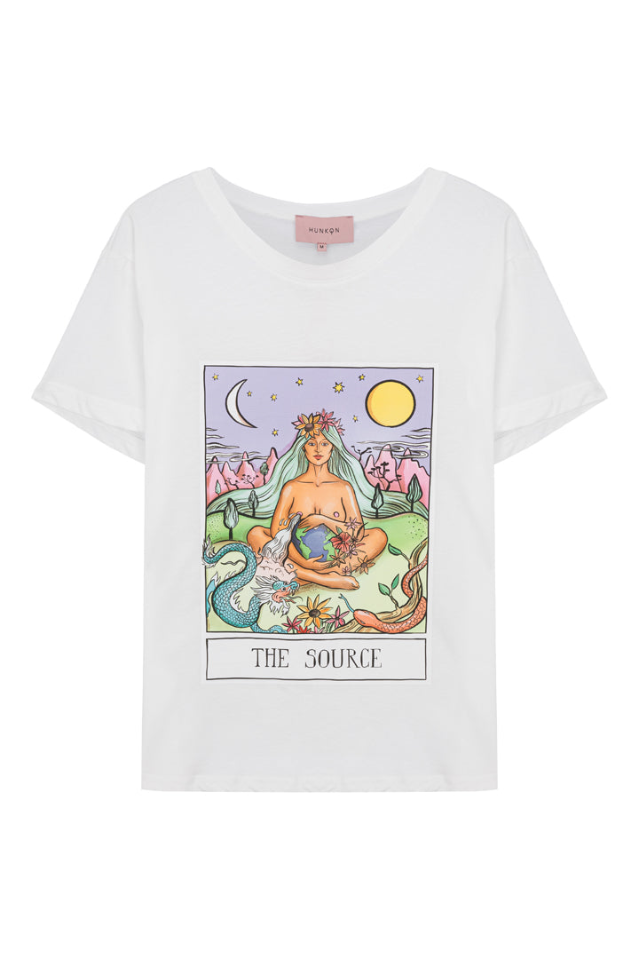 HUNKØN The Source T-shirt T-shirts White