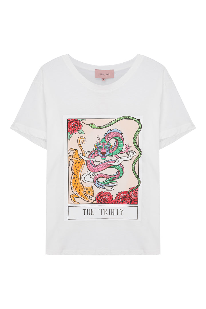 HUNKØN The Trinity T-shirt T-shirts White