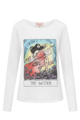 HUNKØN The Witch Long Sleeve Blouses White