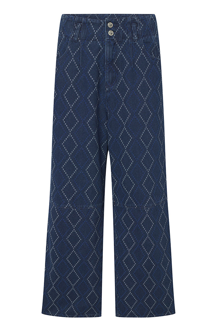 HUNKØN Trinity trousers Trousers Dark Denim