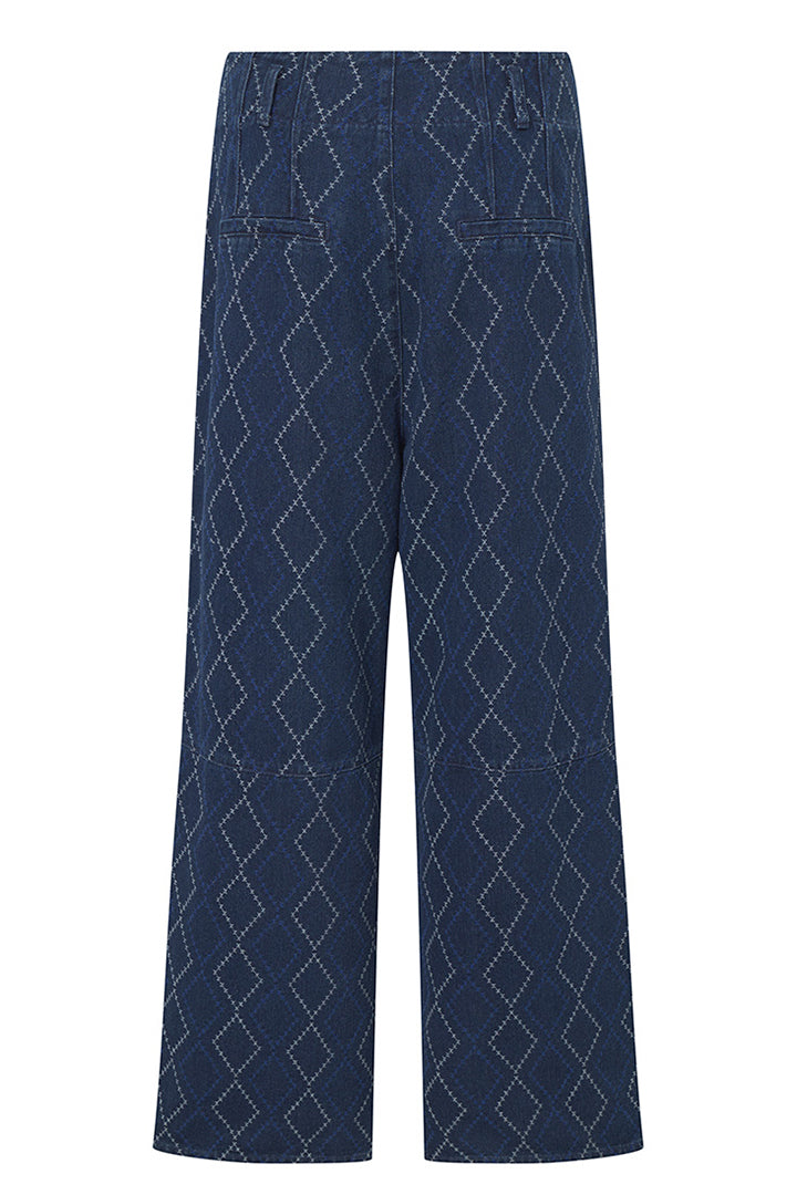 HUNKØN Trinity trousers Trousers Dark Denim