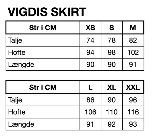 HUNKØN Vigdis Skirt Skirts Light Denim