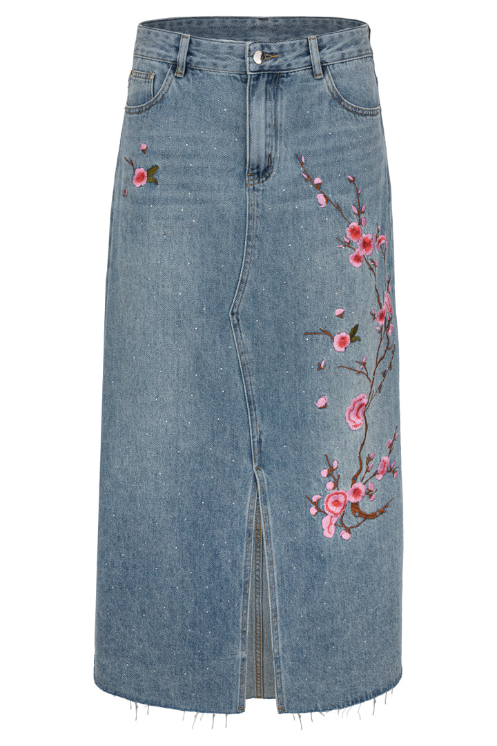 HUNKØN Vigdis Skirt Skirts Light Denim