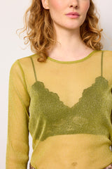 HUNKØN Zion Blouse Blouses Golden lime