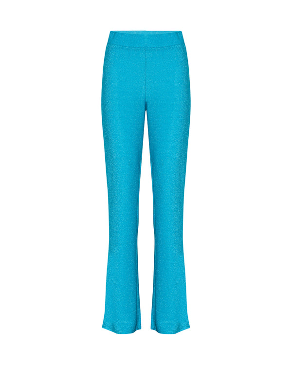 HUNKØN Cattia Trousers Trousers Turquoise Glitter